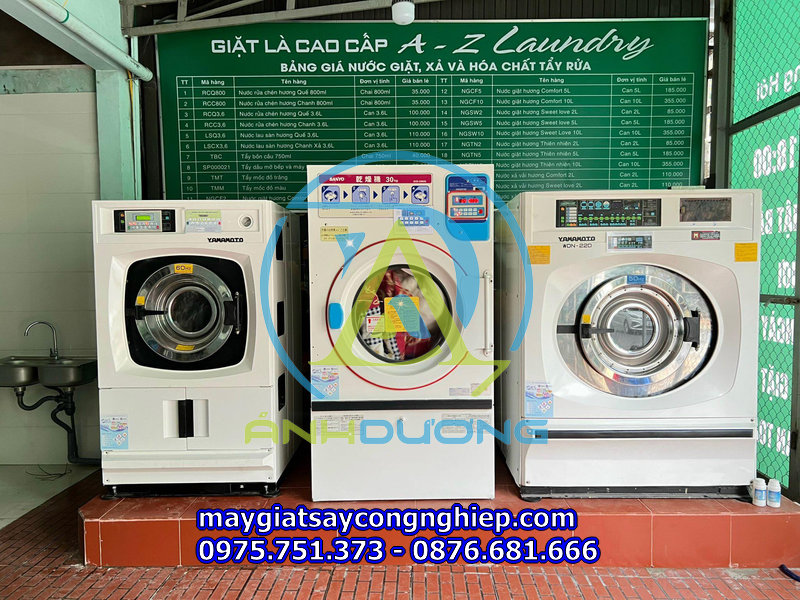 MÁY GIẶT CÔNG NGHIỆP CHO KHÁCH SẠN TẠI ĐẢO BÌNH BA - KHÁNH HÒA 
