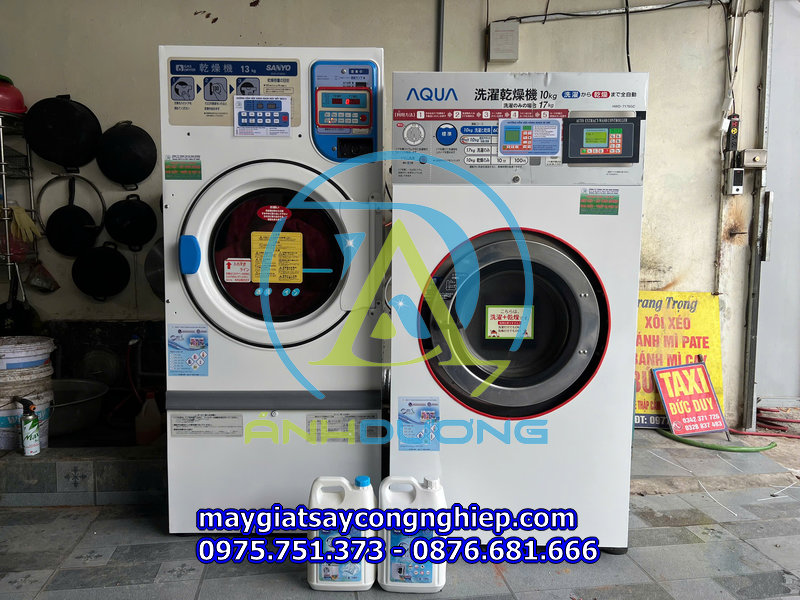 BÀN GIAO CẶP MÁY GIẶT SẤY CÔNG NGHIỆP TẠI PHÚ THỌ