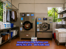 Máy Giặt Công Nghiệp Cho Xưởng Giặt Là – Giao Hàng Và Lắp Đặt Tại An Giang