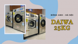 BÀN GIAO CẶP MÁY GIẶT CÔNG NGHIỆP DAIWA 25KG TẠI ĐÔNG ANH - HÀ NỘI