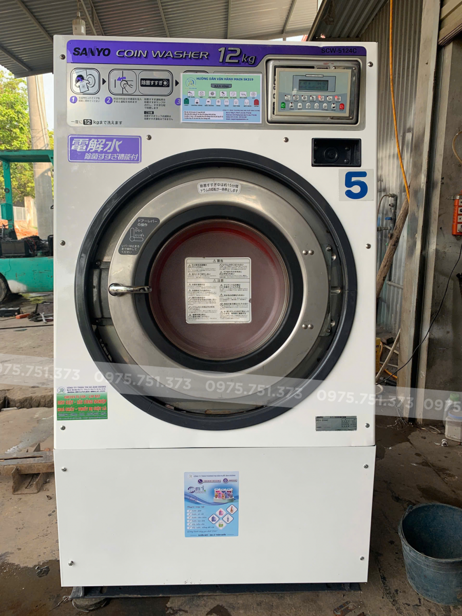 Máy giặt công nghiệp Sanyo 12kg