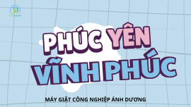 Máy giặt công nghiệp cũ nhật bãi tại Phúc Yên - Vĩnh Phúc