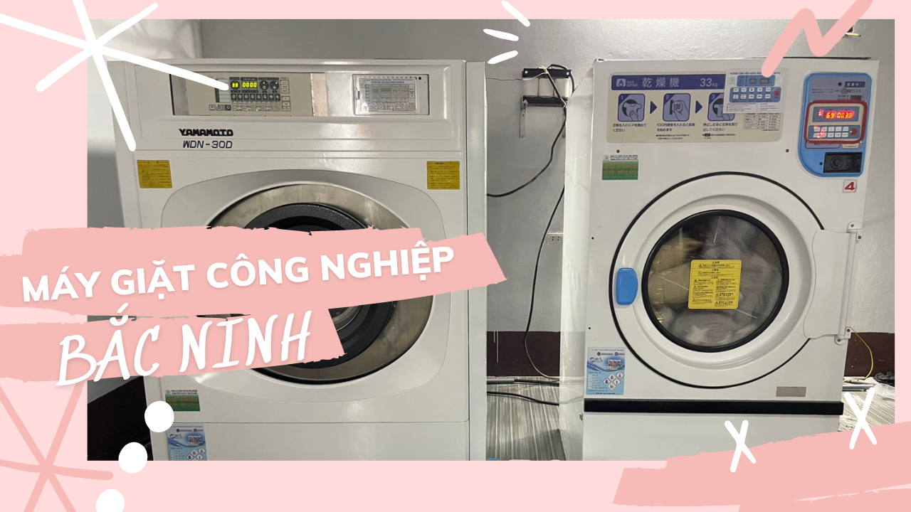 Máy giặt công nghiệp cũ nhật bãi tại Yên Phong - Bắc Ninh